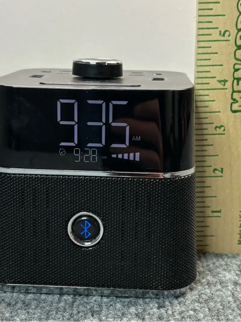 Brandstand CubieBlue Alarm Clock Bluetooth Speaker Charging Station 2 USB Hotel - Picture 11 of 16